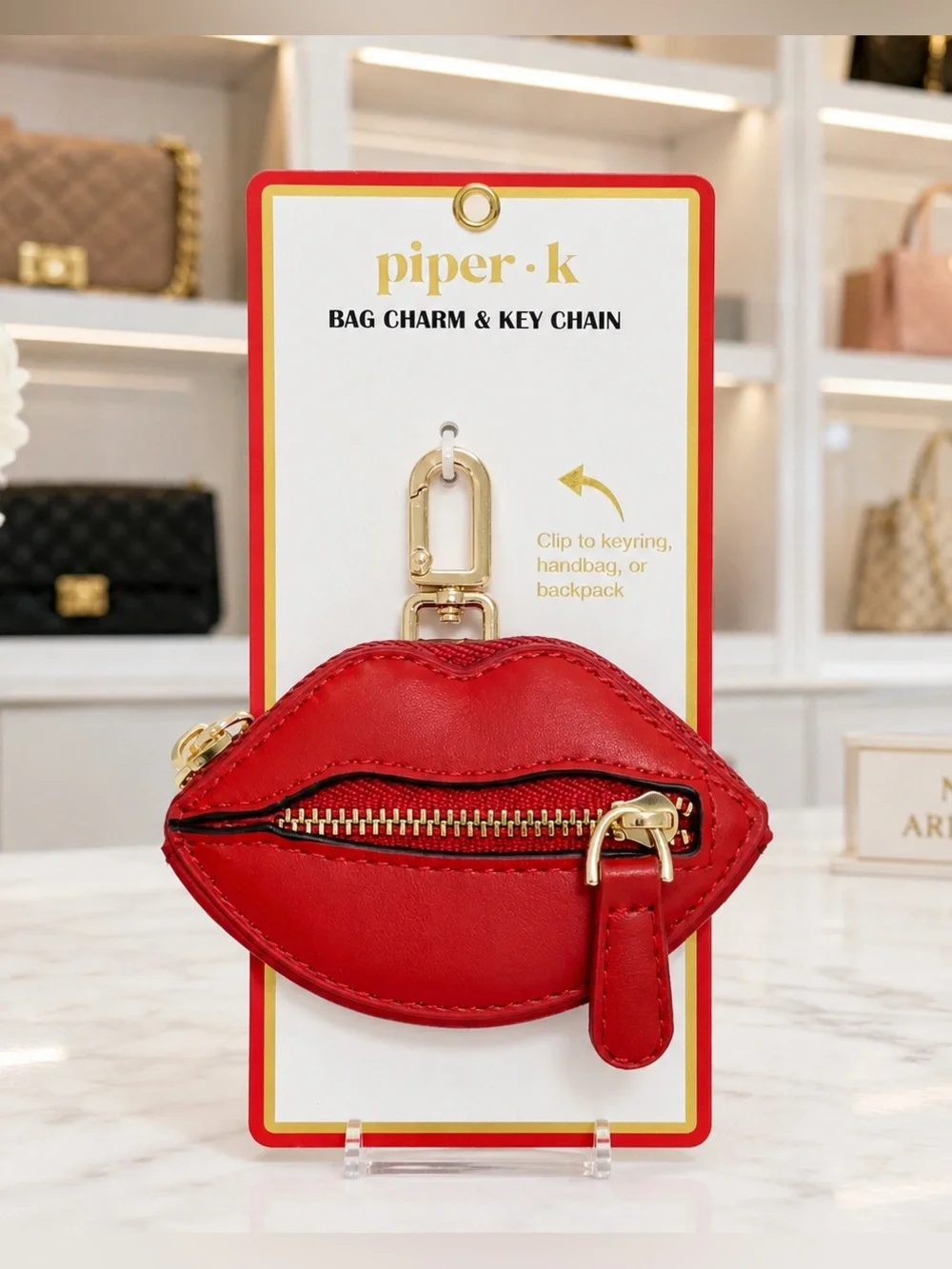 Piper K Bag Charm & Keychain